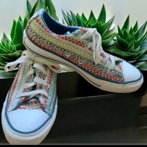 Converse All Star Low Top Sneakers Multicolor Woven Fabric
